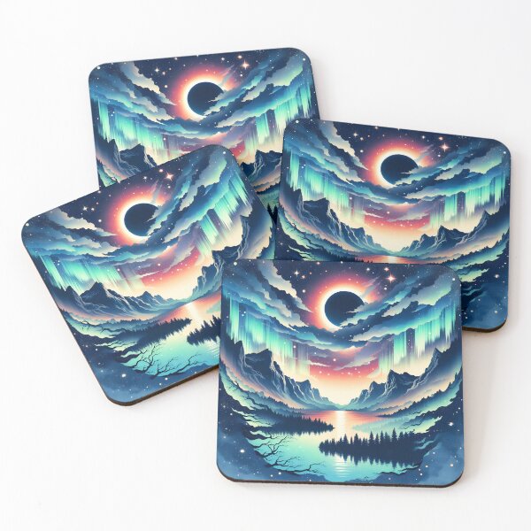 Item preview, Northern Lights and Eclipse, Ai Generated Art   designed and sold by ACC .