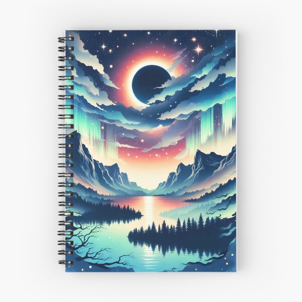 Item preview, Northern Lights and Eclipse, Ai Generated Art   designed and sold by ACC .