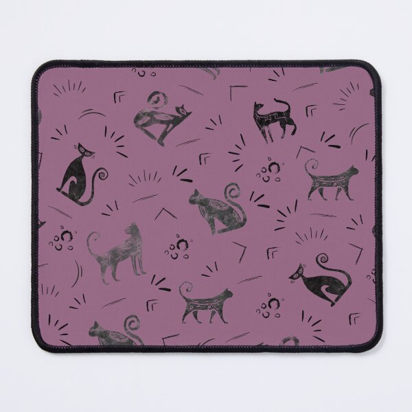 Item preview, Cave Art Cats on Gray Magenta designed and sold by KSimpson838.