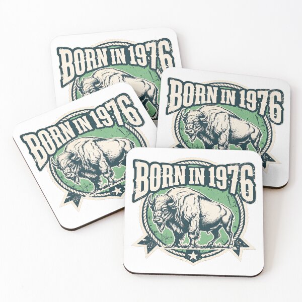 Item preview, Born in 1976 Buffalo 50th Birthday Gift T-Shirt designed and sold by ScotDesign.