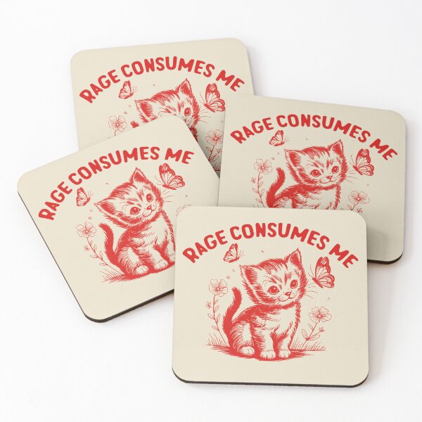 Item preview, Rage-Consumes Me-Cat Flower-Cute Kitty-Cat Meme designed and sold by jolihanot.