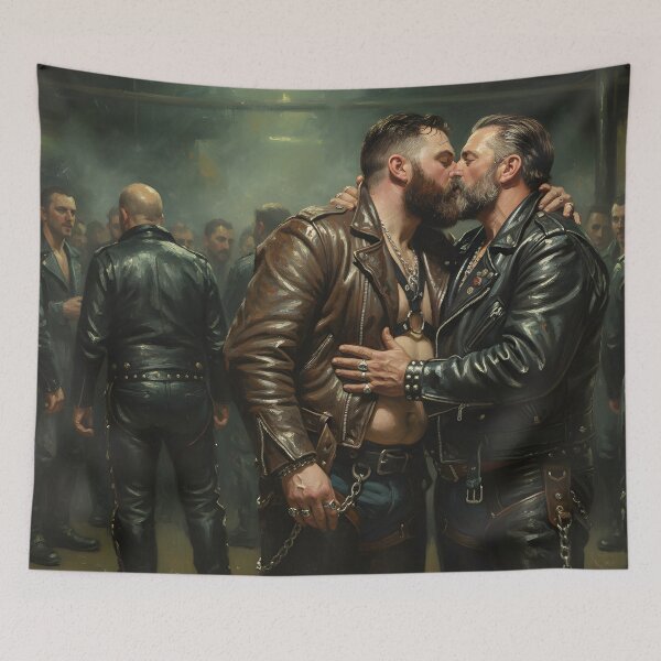 Item preview, Leather Bar Embrace #1 designed and sold by Black Rainbow Studios.