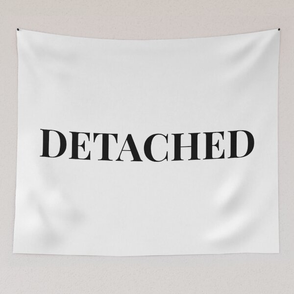 Item preview, Detached Minimalist Shirt, Introvert Aesthetic Typography Tee, Emotionally Detached Graphic T-Shirt designed and sold by Design-Pro-21.