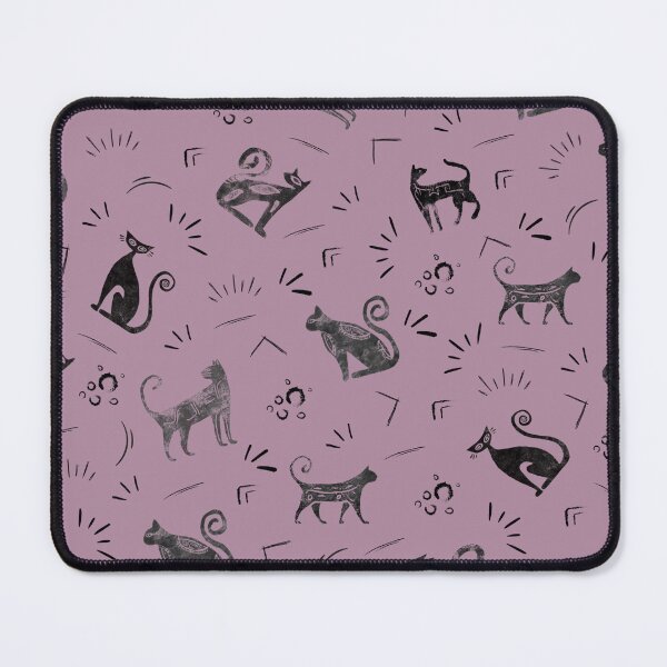 Item preview, Cave Art Cats on Light Gray Magenta designed and sold by KSimpson838.