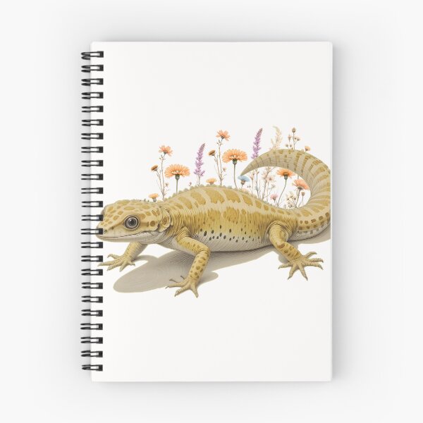 Item preview, Leopard Gecko Wildflowers Colored Pencil Style designed and sold by BloomStudio1.