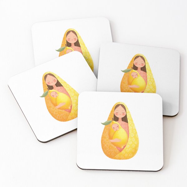 Item preview, Whimsical Motherhood Fruit Illustration Warm Mother's Day Embrace designed and sold by BigStar-Cart.
