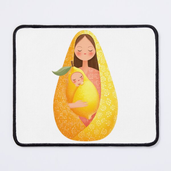 Item preview, Whimsical Motherhood Fruit Illustration Warm Mother's Day Embrace designed and sold by BigStar-Cart.