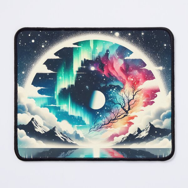 Item preview, Northern Lights and Eclipse, Ai Generated Art   designed and sold by ACC .