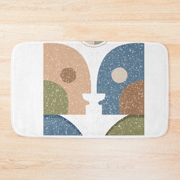 Item preview, Symmetrical geometric illustration features various shapes including circles, semicircles, and teardrop forms set against designed and sold by CreativebyTKK.