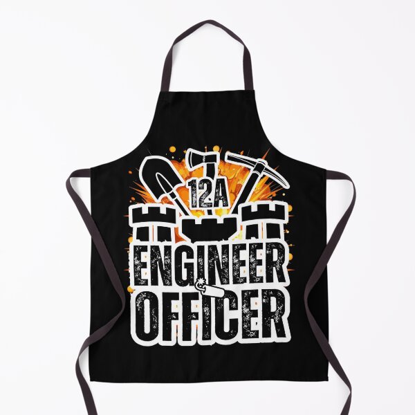 Item preview, 12A Engineer Officer Castle Top – Explosive Army MOS Design with Tools for Soldiers, Veterans & Military Leaders Black Distressed Font designed and sold by GFamilyC.