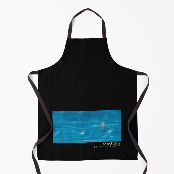 Item preview, Mentally on Vacation Ocean Art – Minimal Sarcastic Aesthetic Design designed and sold by art-injoy.