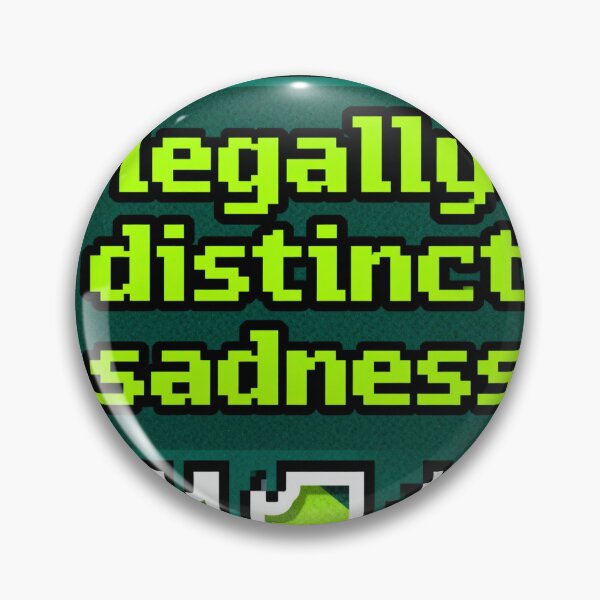 Item preview, Legally Distinct Sadness - Retro Pixel Meme designed and sold by PictorialWhimsy.