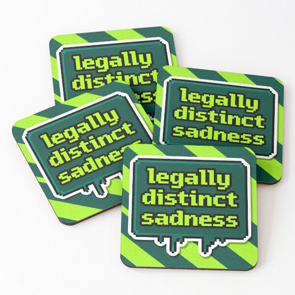 Item preview, Legally Distinct Sadness - Retro Pixel Meme designed and sold by PictorialWhimsy.