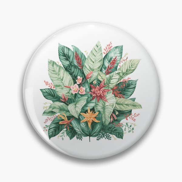Item preview, Blooming Prayer Plant: A Vibrant Watercolor Study designed and sold by GreenBotanist.