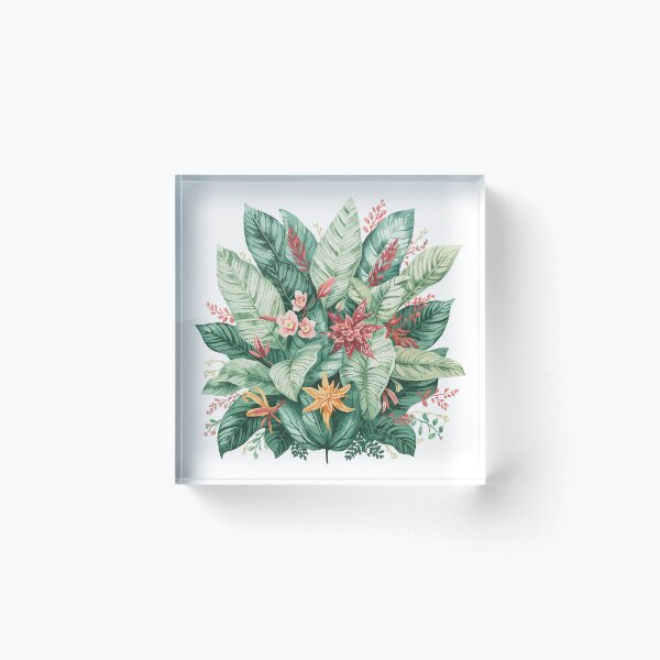 Item preview, Blooming Prayer Plant: A Vibrant Watercolor Study designed and sold by GreenBotanist.