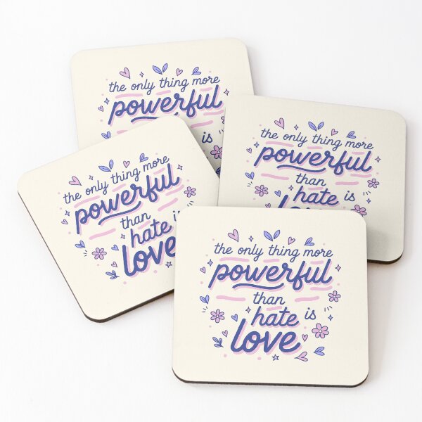Item preview, Powerful Love Wins Hand-Lettered Floral Quote designed and sold by zzz888.