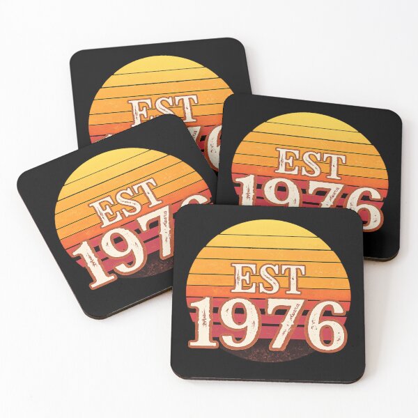 Item preview, Est 1976 Sunset 50th Birthday Gift T-Shirt designed and sold by ScotDesign.