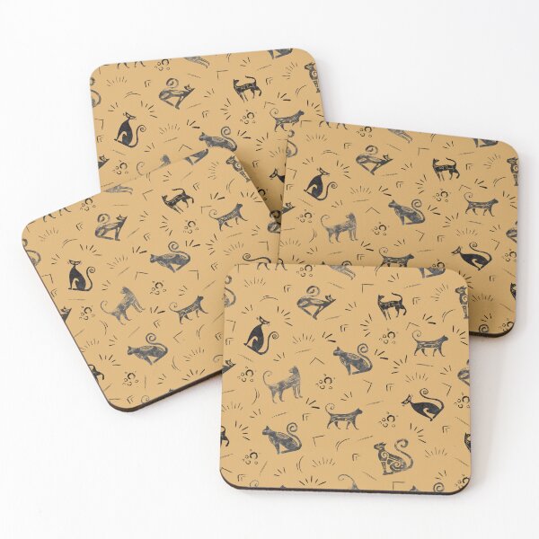 Item preview, Cave Art Cats on Butterscotch designed and sold by KSimpson838.