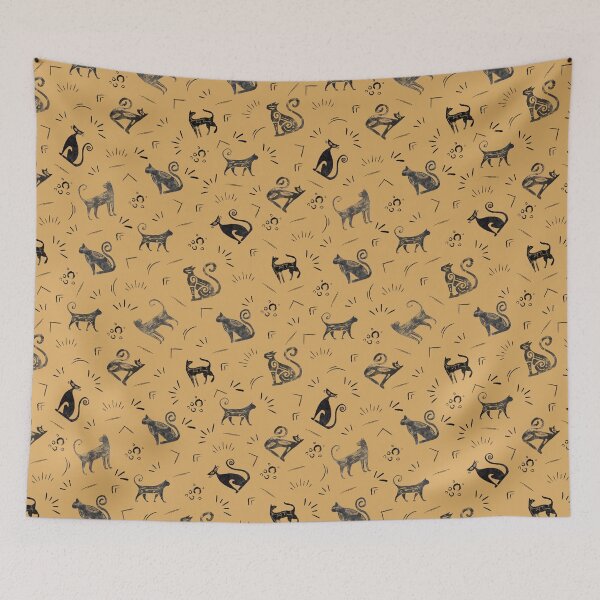 Item preview, Cave Art Cats on Butterscotch designed and sold by KSimpson838.