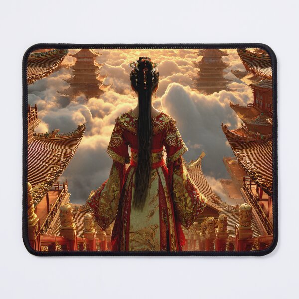 Item preview, Majestic Sunset Over Ancient Temples in the Clouds designed and sold by Artessie.