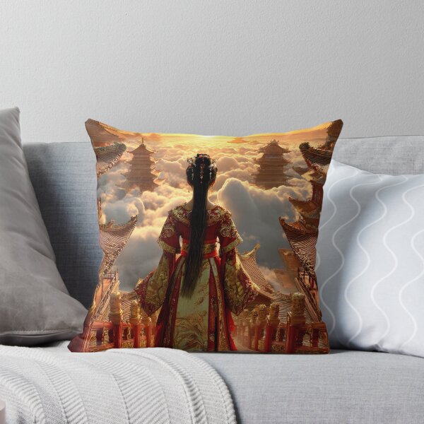 Item preview, Majestic Sunset Over Ancient Temples in the Clouds designed and sold by Artessie.