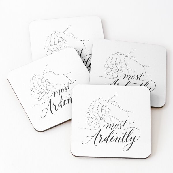 Item preview, Pride and Prejudice Most Ardently Line Art Hands designed and sold by Fenay Designs.