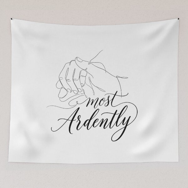 Item preview, Pride and Prejudice Most Ardently Line Art Hands designed and sold by Fenay Designs.