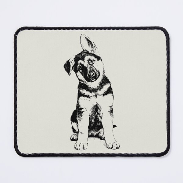 Item preview, German Shepherd Puppy Vintage Portrait designed and sold by RPrintPulse.