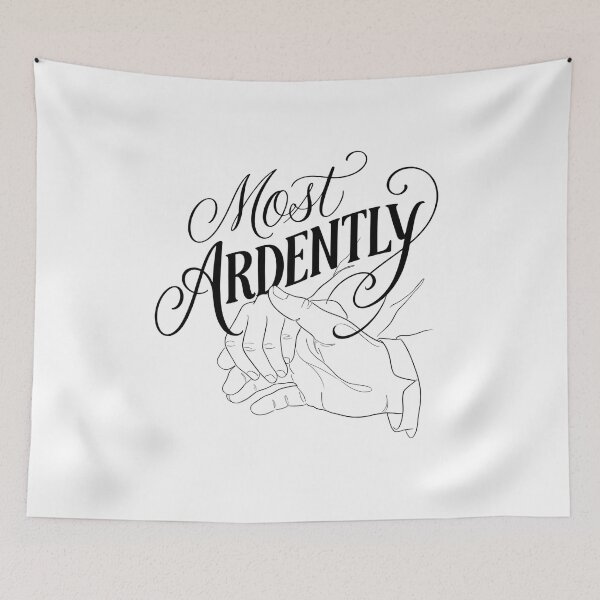 Item preview, Most Ardently Pride and Prejudice Jane Austen Line Art designed and sold by Fenay Designs.