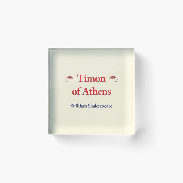 Item preview, William Shakespeare, Timon of Athens designed and sold by CharlottePlaceArt.
