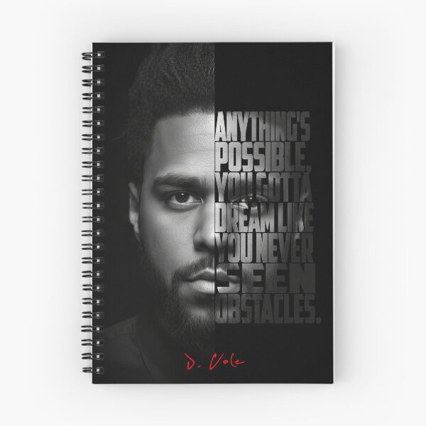 Item preview,  Black and white J Cole quote. designed and sold by Enea Kelo.