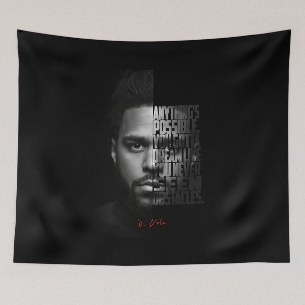 Item preview,  Black and white J Cole quote. designed and sold by Enea Kelo.