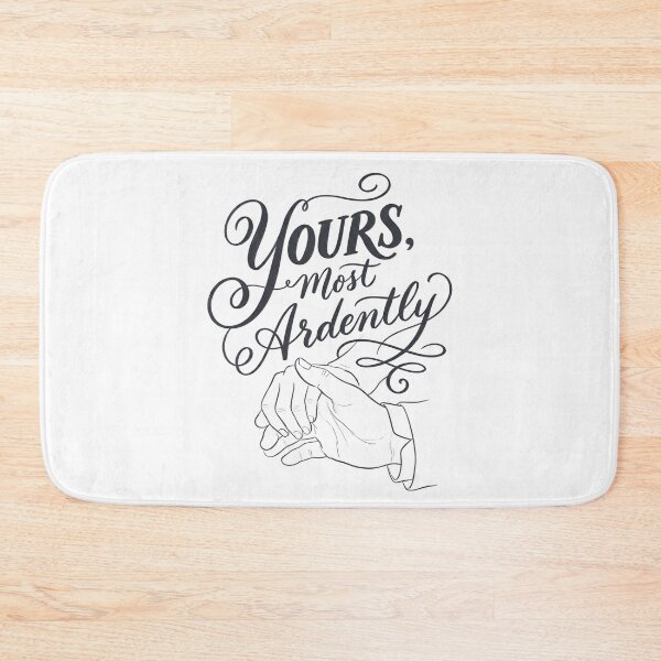 Item preview, Yours Most Ardently Pride and Prejudice Romantic Quote designed and sold by Fenay Designs.