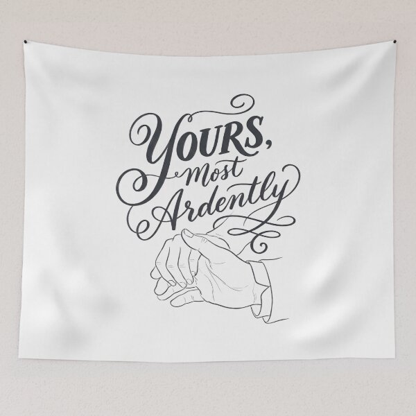 Item preview, Yours Most Ardently Pride and Prejudice Romantic Quote designed and sold by Fenay Designs.