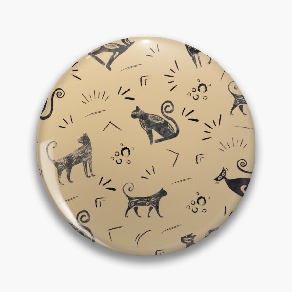 Item preview, Cave Art Cats on Pale Orange designed and sold by KSimpson838.