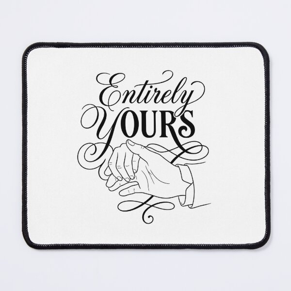 Item preview, Entirely Yours Pride and Prejudice Jane Austen Quote designed and sold by Fenay Designs.
