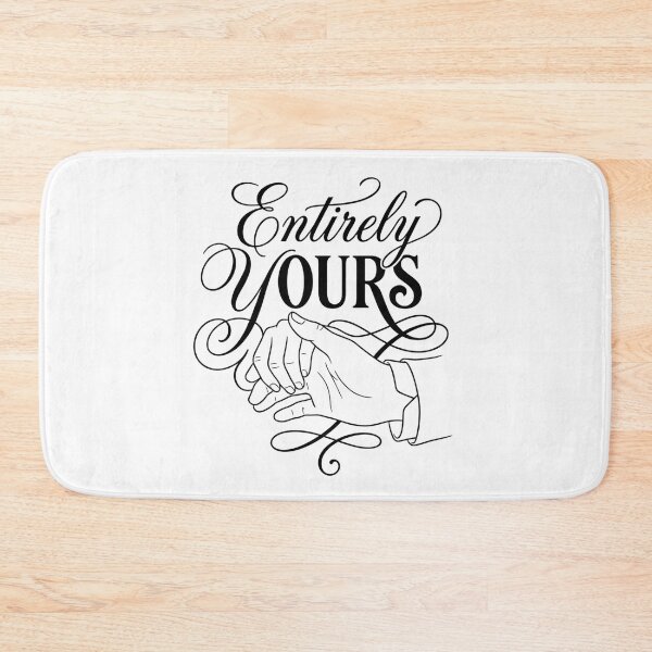Item preview, Entirely Yours Pride and Prejudice Jane Austen Quote designed and sold by Fenay Designs.