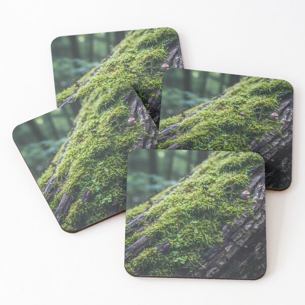 Item preview, Mossy Forest Log with Tiny Mushrooms designed and sold by BetweenForms.
