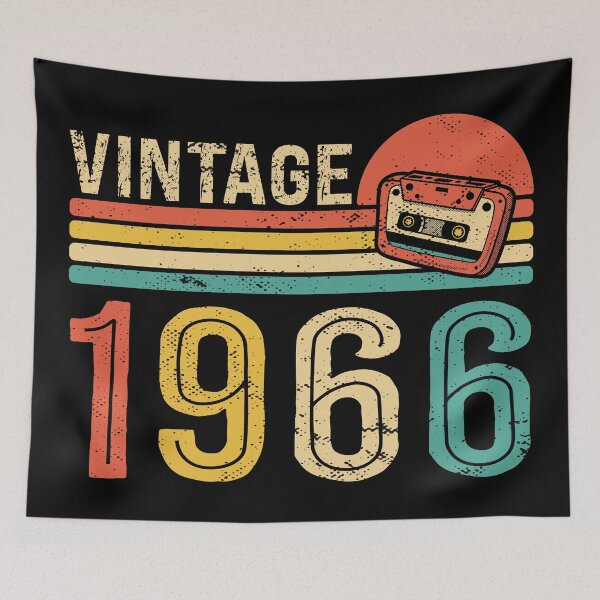 Item preview, Retro 1966 Birthday Music Cassette Tape 60th Bday designed and sold by Y-Vibes.