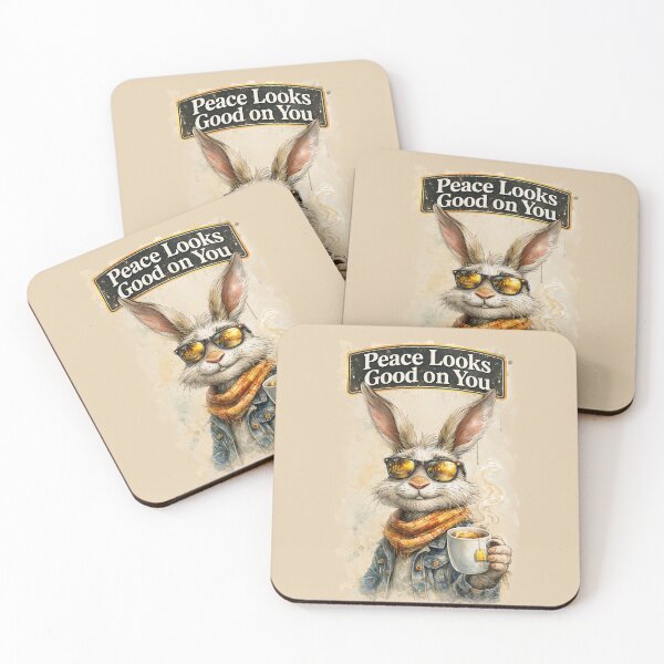 Item preview, Funny Rabbit  with cup of tea. designed and sold by Natart1004.