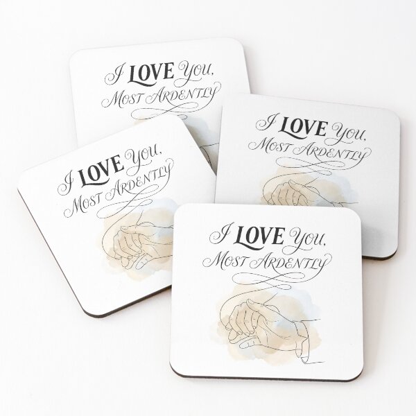 Item preview, I Love You Most Ardently Pride and Prejudice Watercolor designed and sold by Fenay Designs.