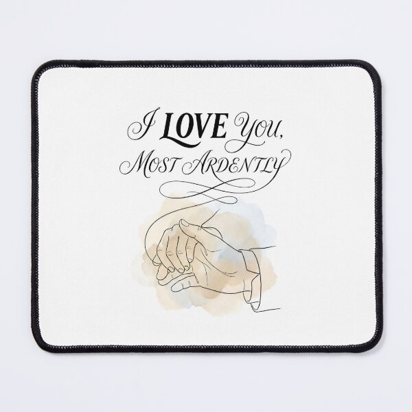 Item preview, I Love You Most Ardently Pride and Prejudice Watercolor designed and sold by Fenay Designs.