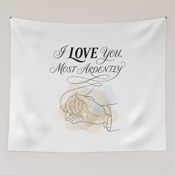 Item preview, I Love You Most Ardently Pride and Prejudice Watercolor designed and sold by Fenay Designs.