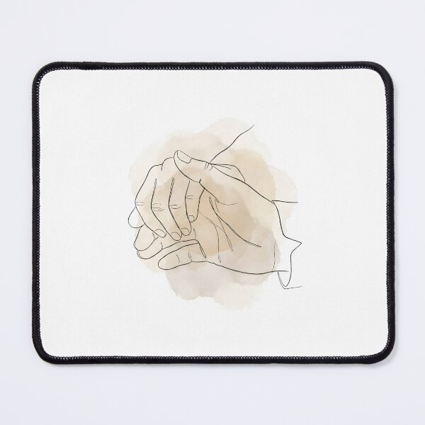 Item preview, Pride and Prejudice Line Art Hands Watercolor Romance designed and sold by Fenay Designs.