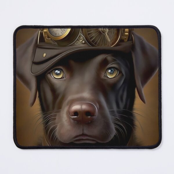 Item preview, Distinguished Steampunk Dog, Fun Steampunk Labrador Vintage Photograph designed and sold by Orianah.