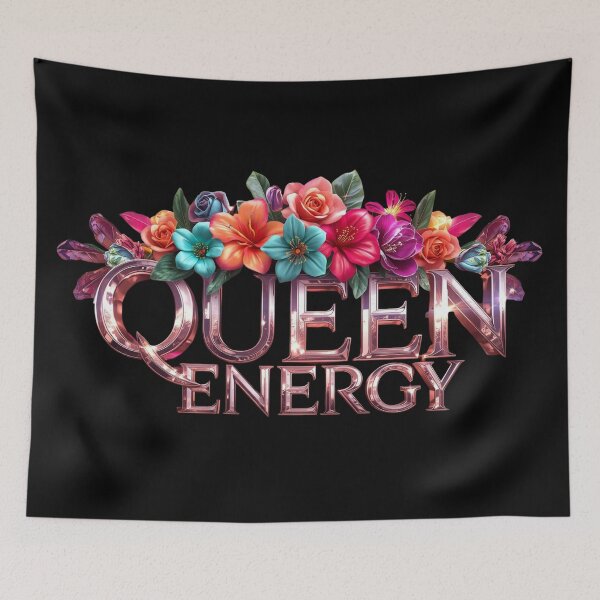 Item preview, Queen Energy – Bold Floral Crown Women Empowerment Design designed and sold by YourTrendyTees.