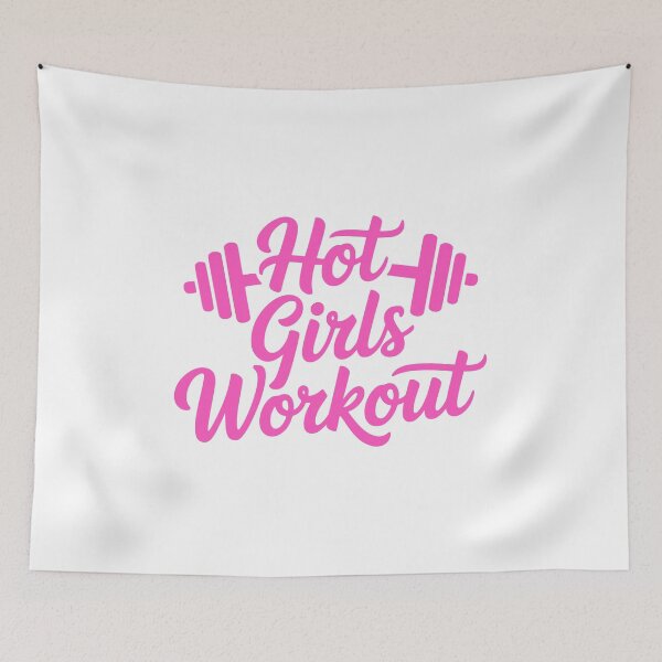 Item preview, Hot Girls Workout! Pink Gym Girl designed and sold by PMCreative.