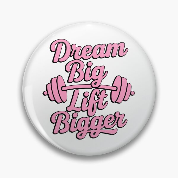 Item preview, Dream Big Lift Bigger! Pink Gym Girls designed and sold by PMCreative.