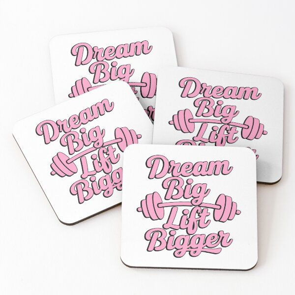Item preview, Dream Big Lift Bigger! Pink Gym Girls designed and sold by PMCreative.