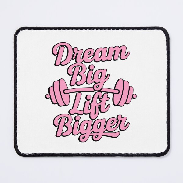 Item preview, Dream Big Lift Bigger! Pink Gym Girls designed and sold by PMCreative.